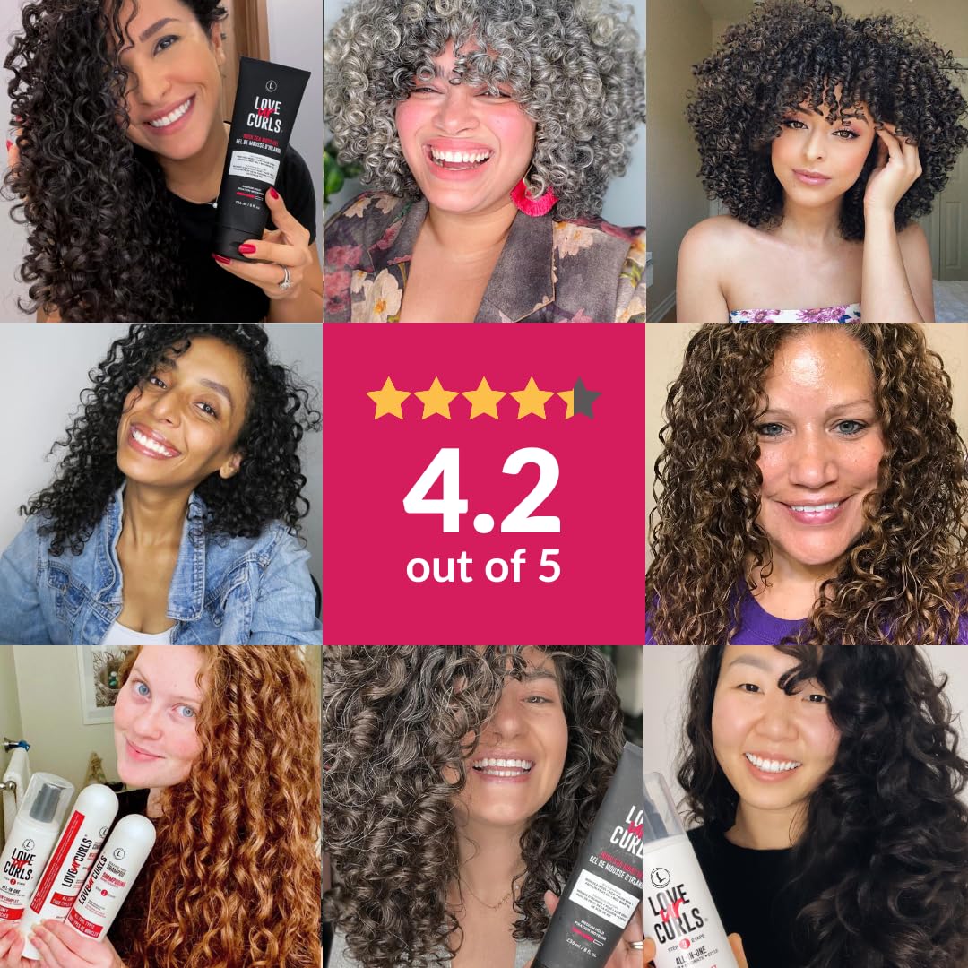 Love Ur Curls Irish Sea Moss gel open jar for touchable hold