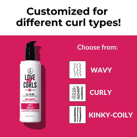Love Ur Curls shampoo pouring textured lather for gentle cleansing