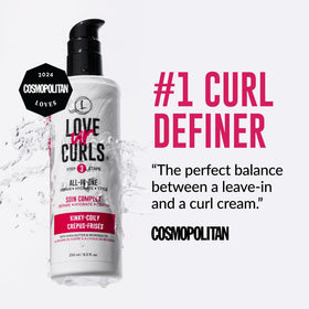 Love Ur Curls bottles next to ruler for size and scale reference