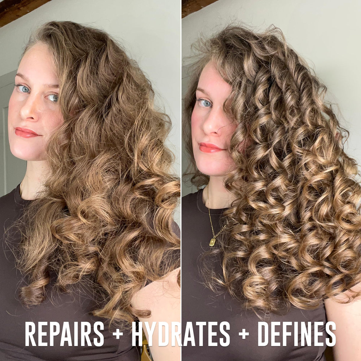 Love Ur Curls all-in-one styler texture close-up showing lightweight, non-sticky cream