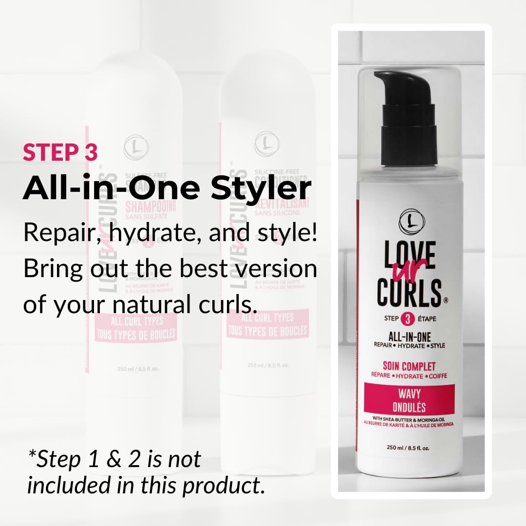 Love Ur Curls cream texture close-up demonstrating smooth spreadability