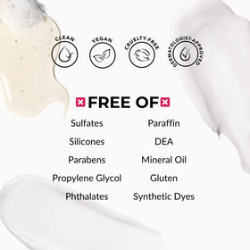Love Ur Curls shampoo and cream texture close-up demonstrating moisturizing slip benefit