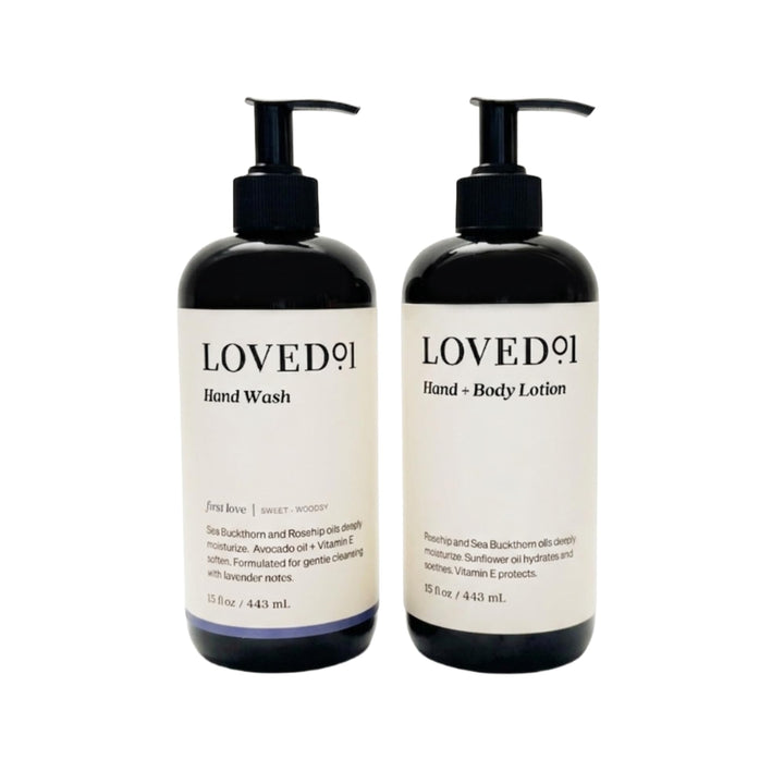 Loved01 front packaging duo showing bottles and labeling for easy identification and gifting