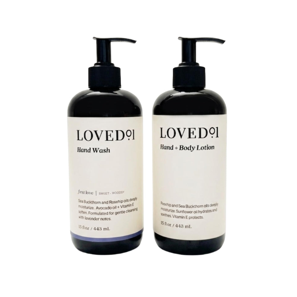 Loved01 front packaging duo showing bottles and labeling for easy identification and gifting