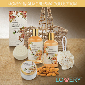 LOVERY bath puff creating lather on skin demonstrating gentle exfoliation benefit