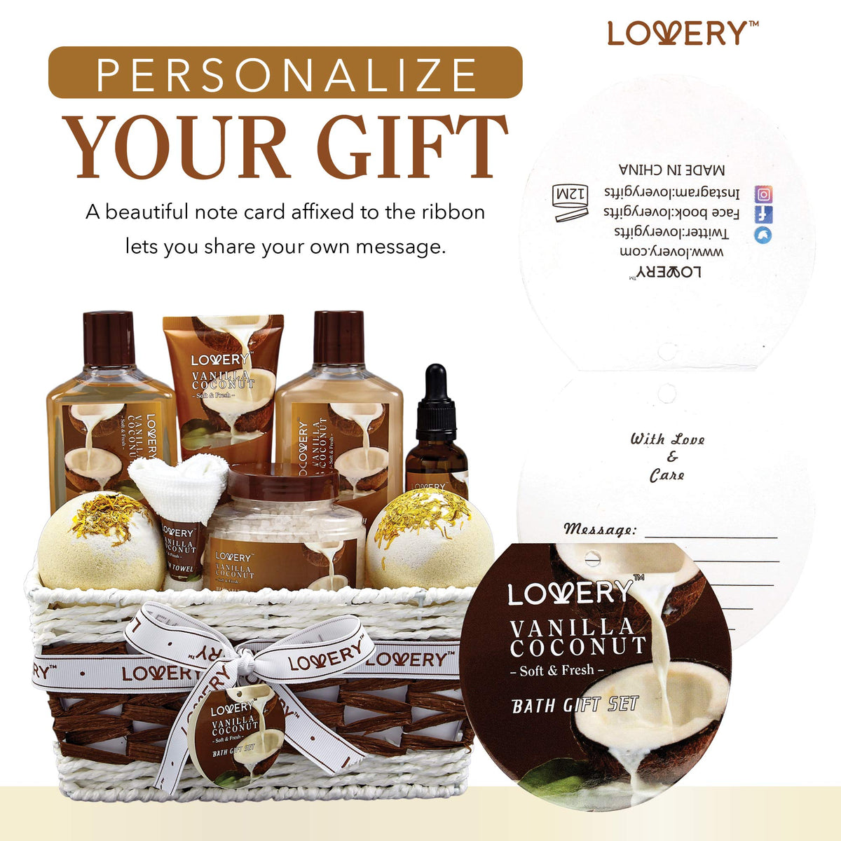 LOVERY lotion pump label visible revealing nourishing shea butter benefits