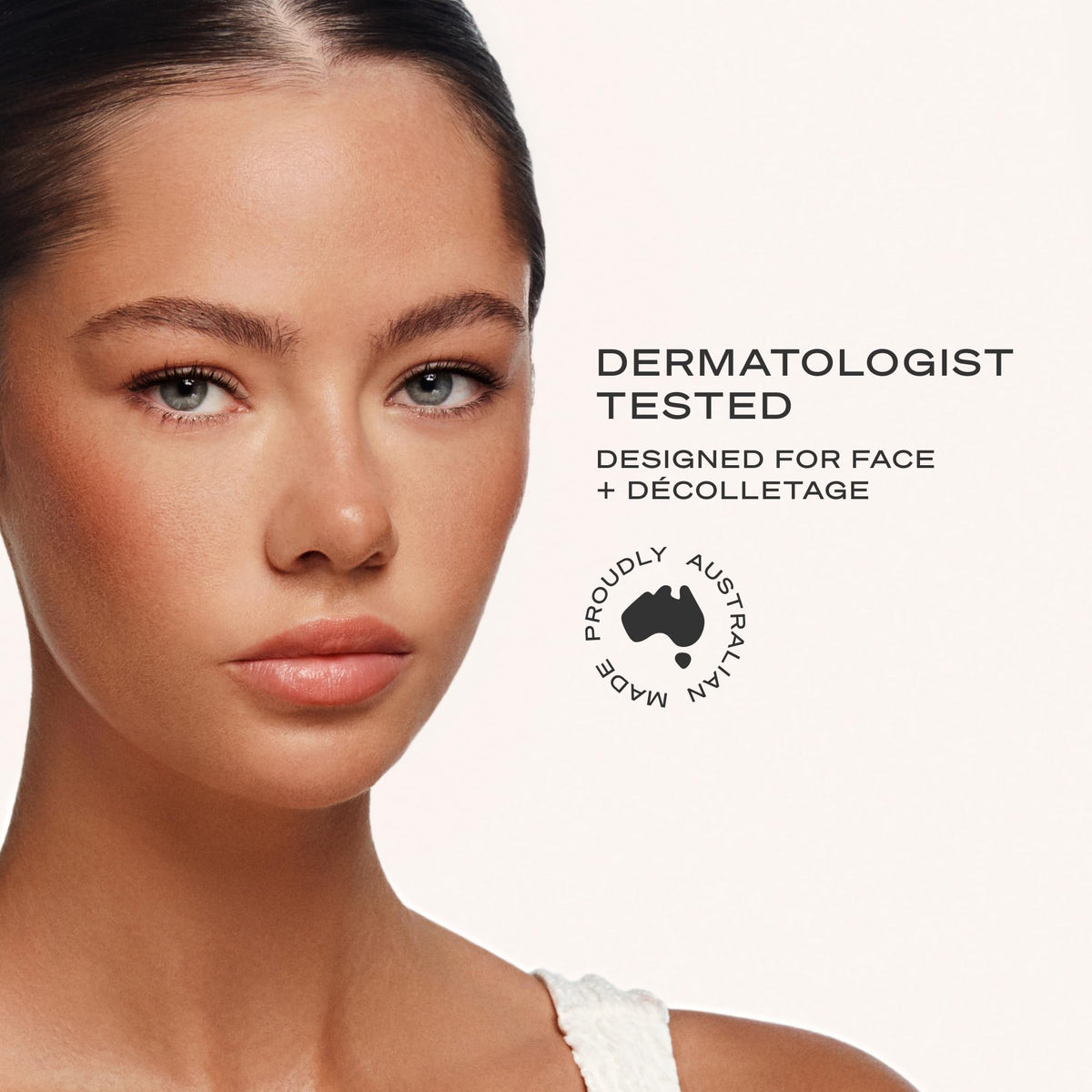 Loving Tan applied on hand showing colour guide, easy streak-free positioning