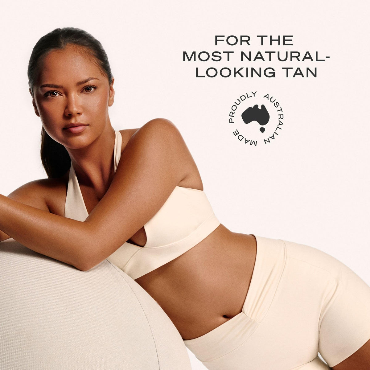 Loving Tan being applied to leg demonstrating natural-looking coverage