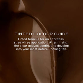 Loving Tan application with mitt demonstrating streak-free coverage benefit