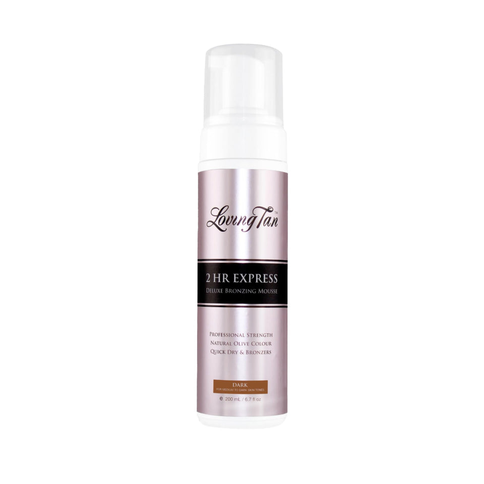 Loving Tan front can showing label and immediate colour guide benefit