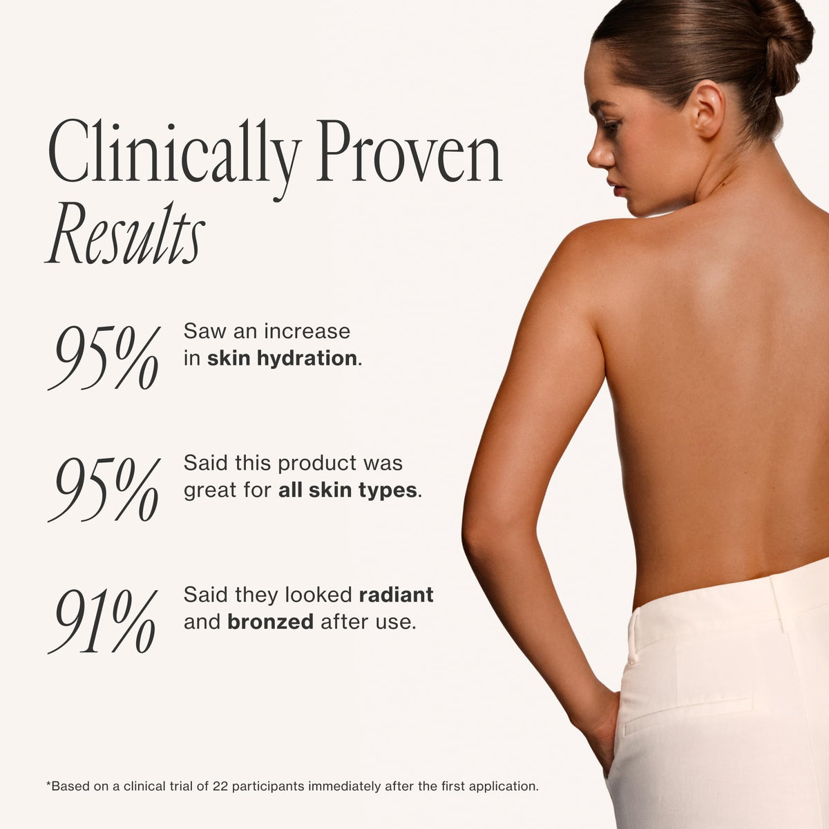 Loving Tan ingredients label detail highlighting vitamin E and shea benefit