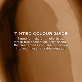 Loving Tan split before and after face showing natural bronze benefit: visible sunless glow