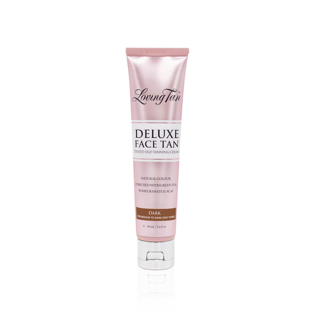 Loving Tan front packaging showing bottle and label, clear product identity and benefit