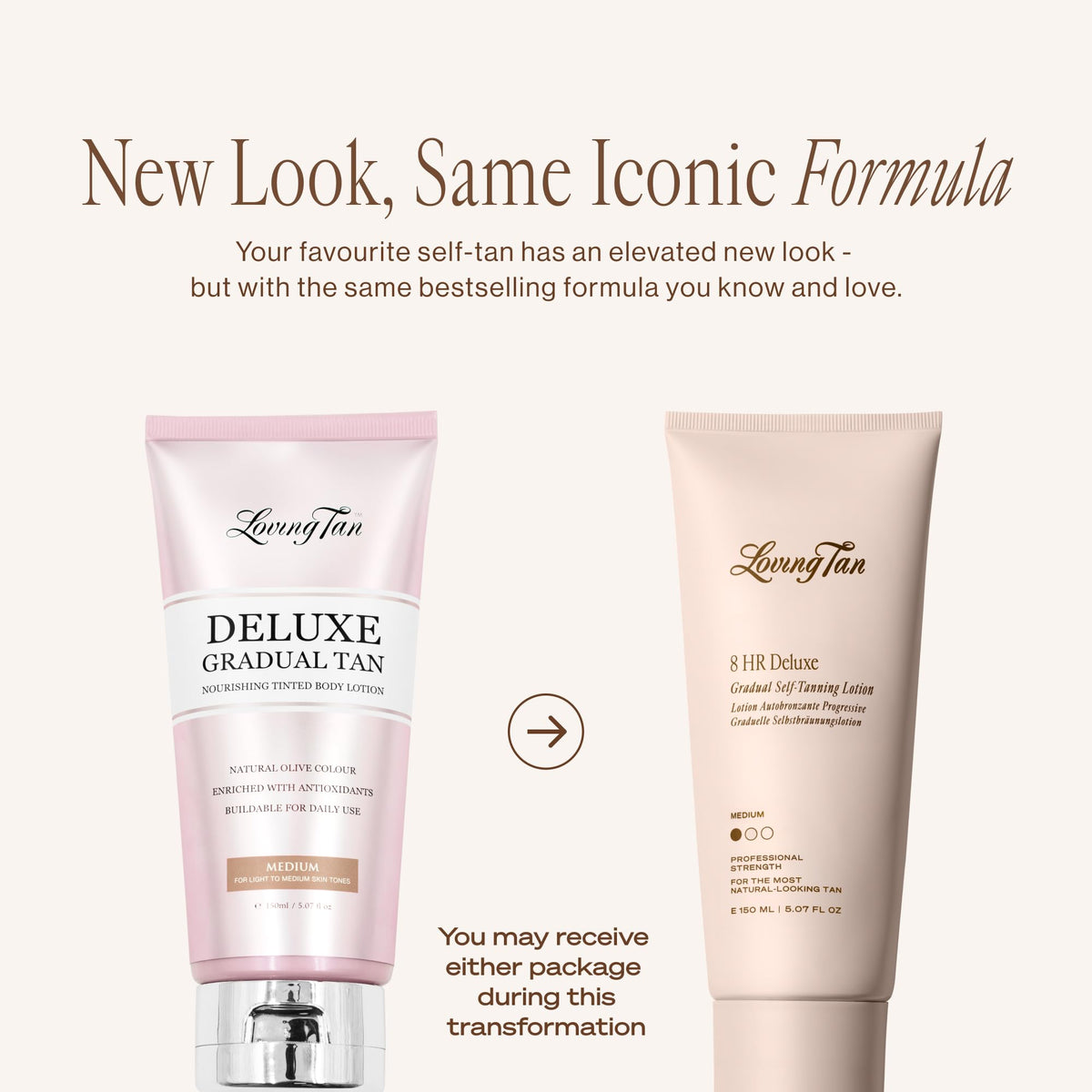 Loving Tan lotion texture close-up highlighting smooth, fast-drying, non-sticky finish