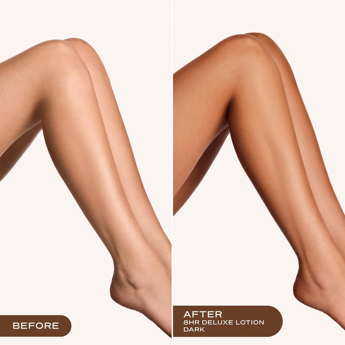 Loving Tan applicator mitt buffing lotion onto skin for streak-free finish
