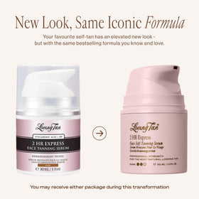 Loving Tan serum texture on dropper highlighting lightweight hydration