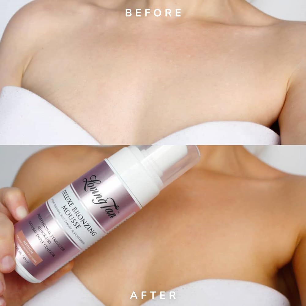 Loving Tan label and ingredient panel showing cruelty-free formulation benefit