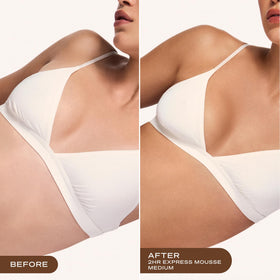 Loving Tan application mitt spreading mousse for streak-free finish benefit