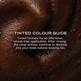 Loving Tan colour guide close-up showing even coverage benefit while applying