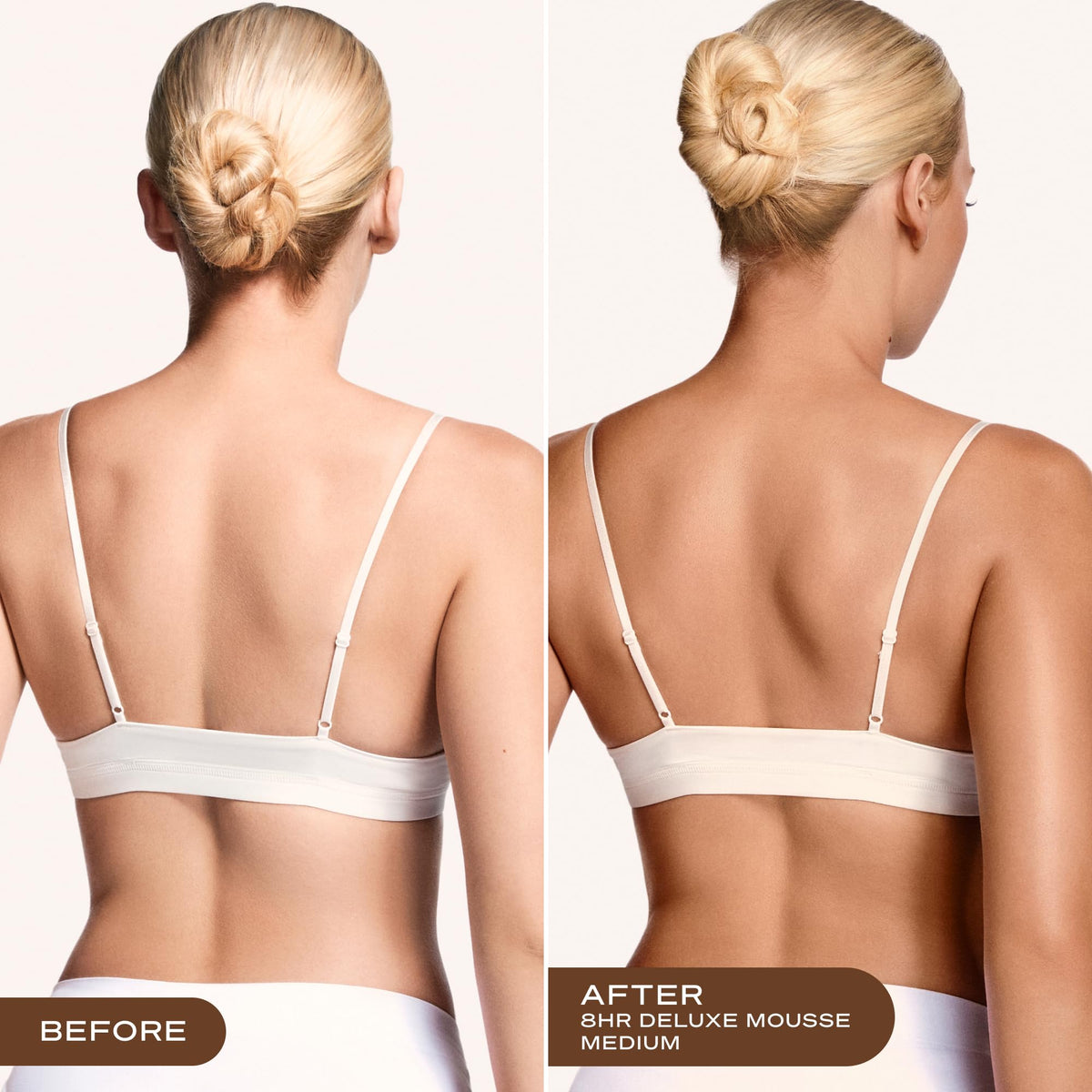 Loving Tan mousse texture on pump highlighting quick drying benefit