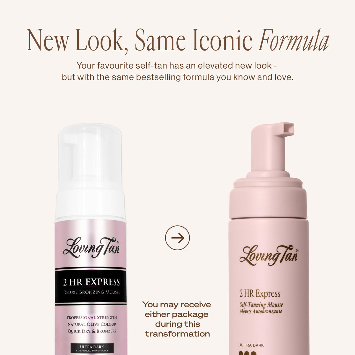Loving Tan mousse foam texture on fingertip, quick-dry benefit