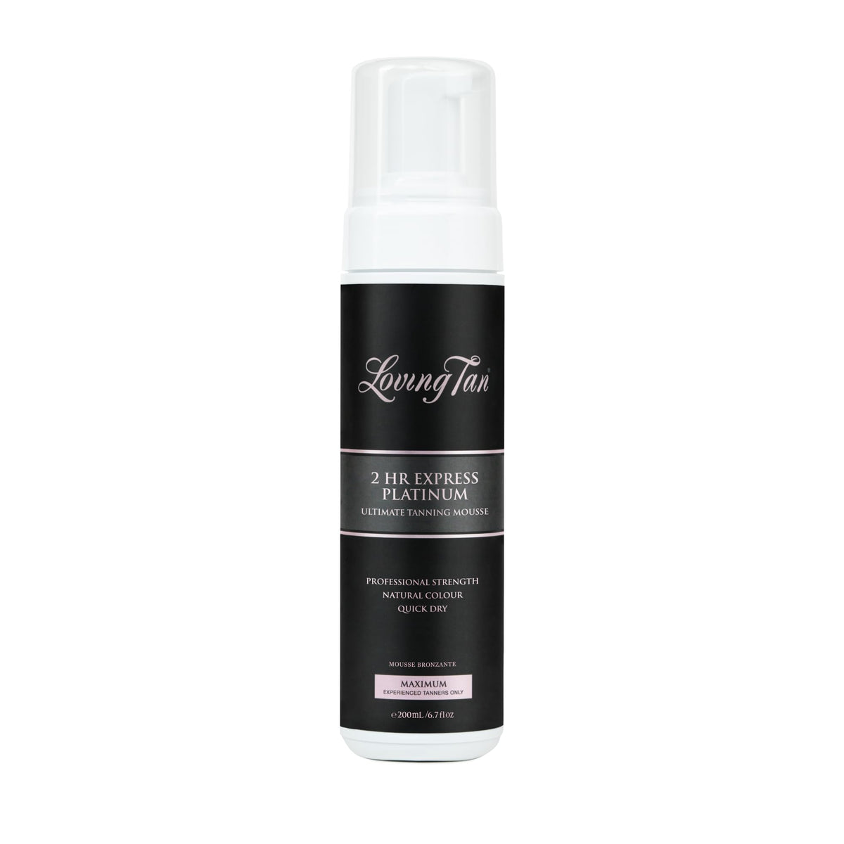 Loving Tan bottle front view showing packaging and ease of use benefit