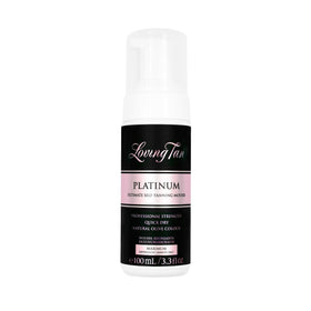 Loving Tan bottle front packaging showing product and benefit of professional tan