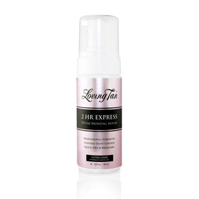 Loving Tan front packaging showing ultra dark mousse and benefits