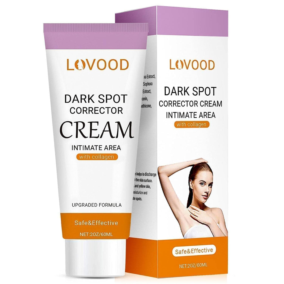 LOVOOD front packaging showing tube and product benefit