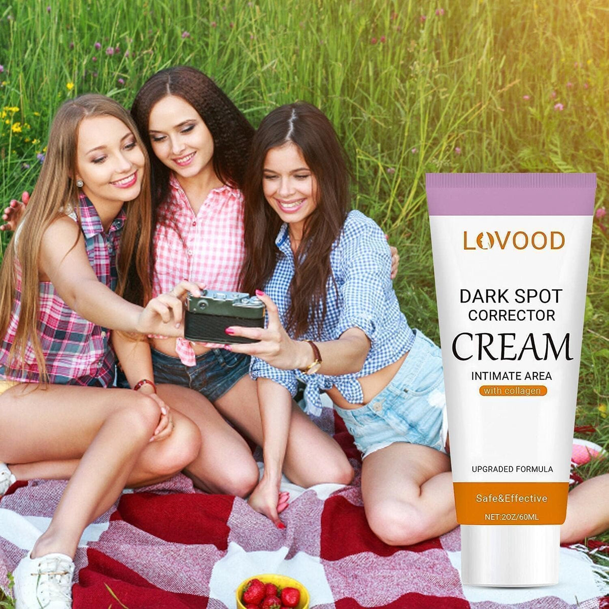 LOVOOD lifestyle image at the beach showing confidence and even tone