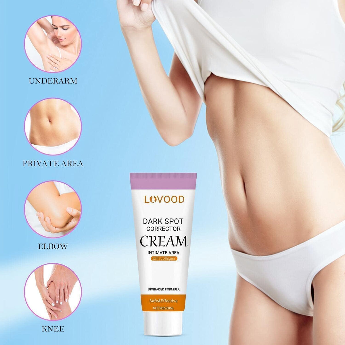 LOVOOD cream texture closeup highlighting smooth absorbent formula