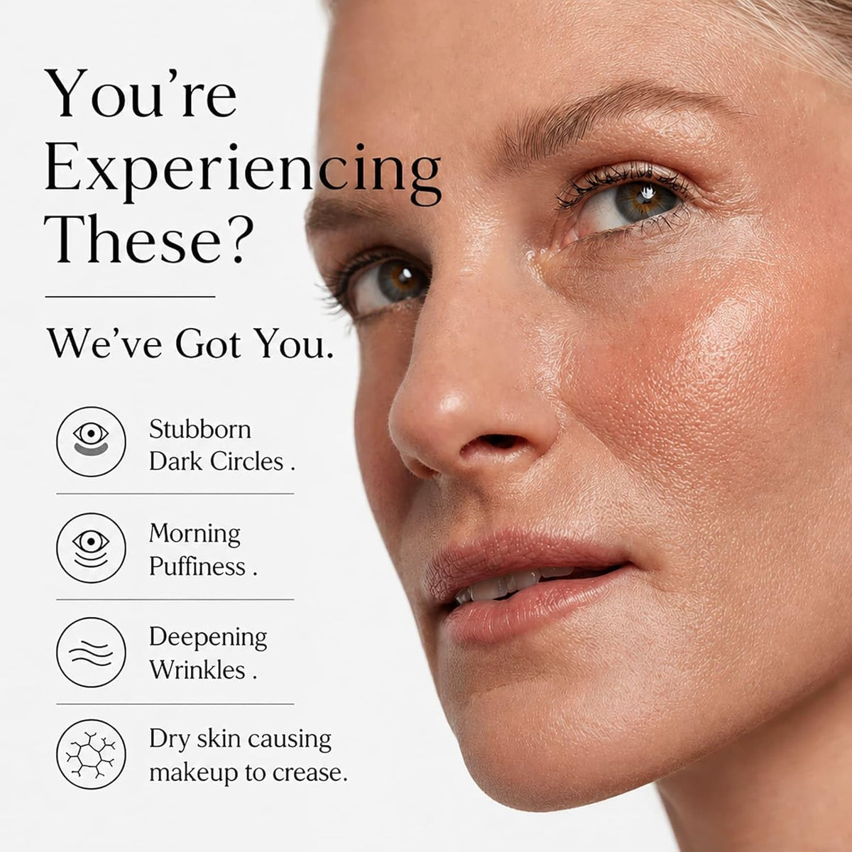 loxadz label highlighting caffeine, retinol and peptide ingredients