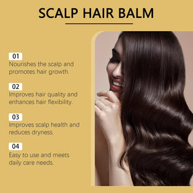 LOYOTICE applying balm to scalp during massage to boost hydration