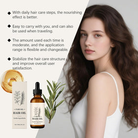 LOYOTICE close-up of Fari oil texture highlighting lightweight absorption