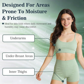 LOYOTICE applied to inner thigh illustrating comfort during movement