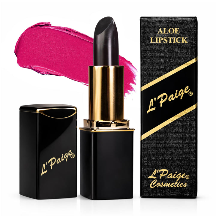 L'Paige front packaging showing sleek black bullet and label, highlights bold design