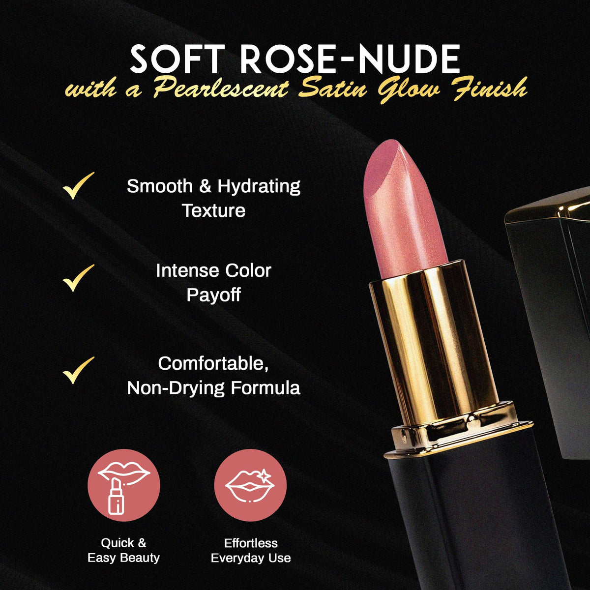 L'Paige lipstick tucked in makeup bag suggests travel-ready, long-lasting wear