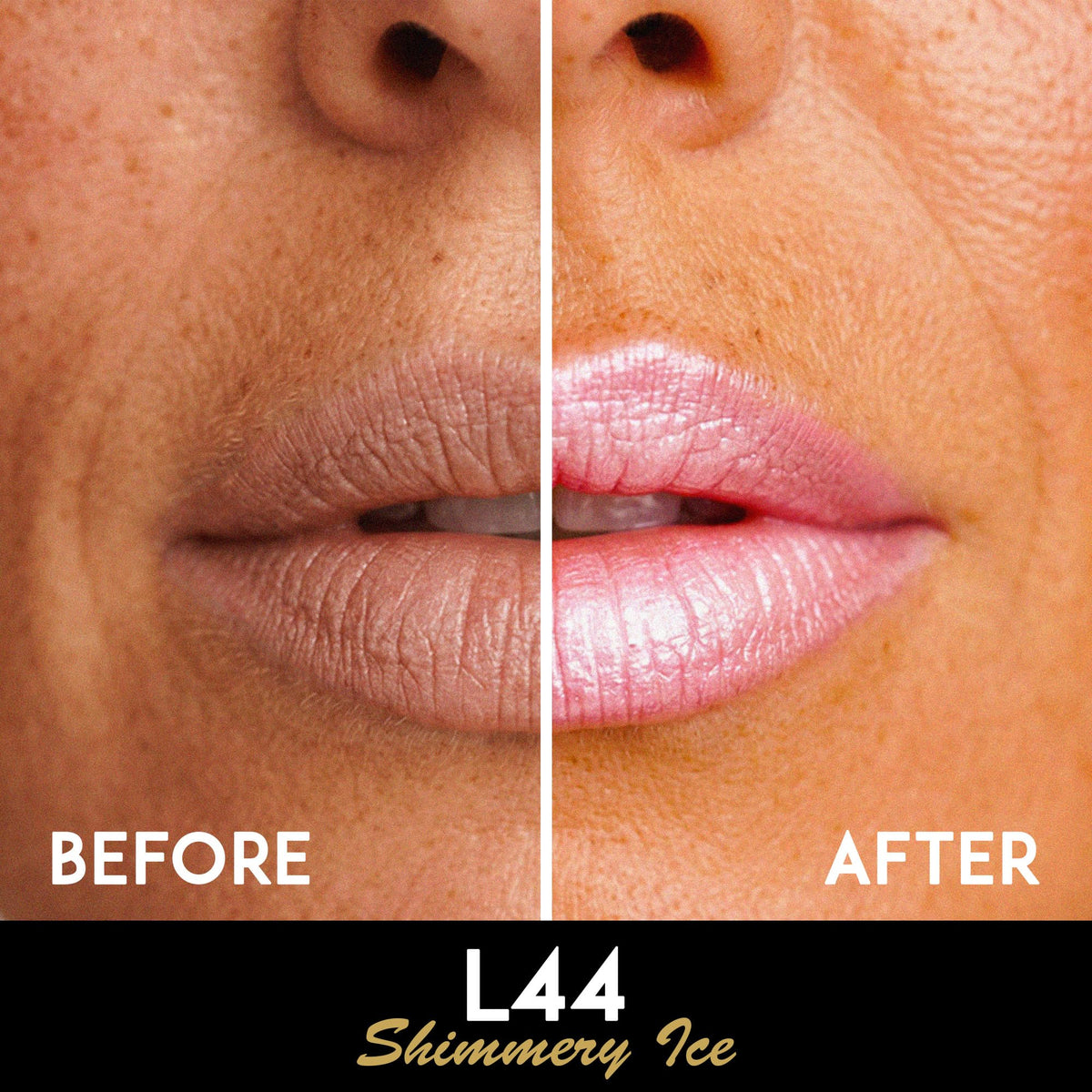 L'Paige open bullet showing creamy texture and smooth application benefit