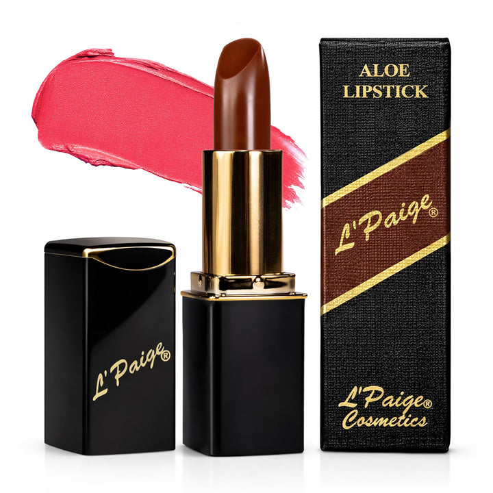 L'Paige front packaging showing shade LBR and compact design benefit