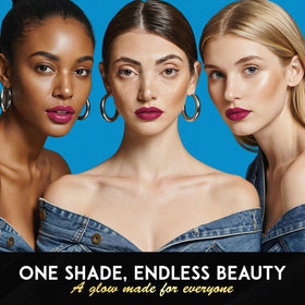 L'Paige lifestyle evening look on model, showcases long lasting color