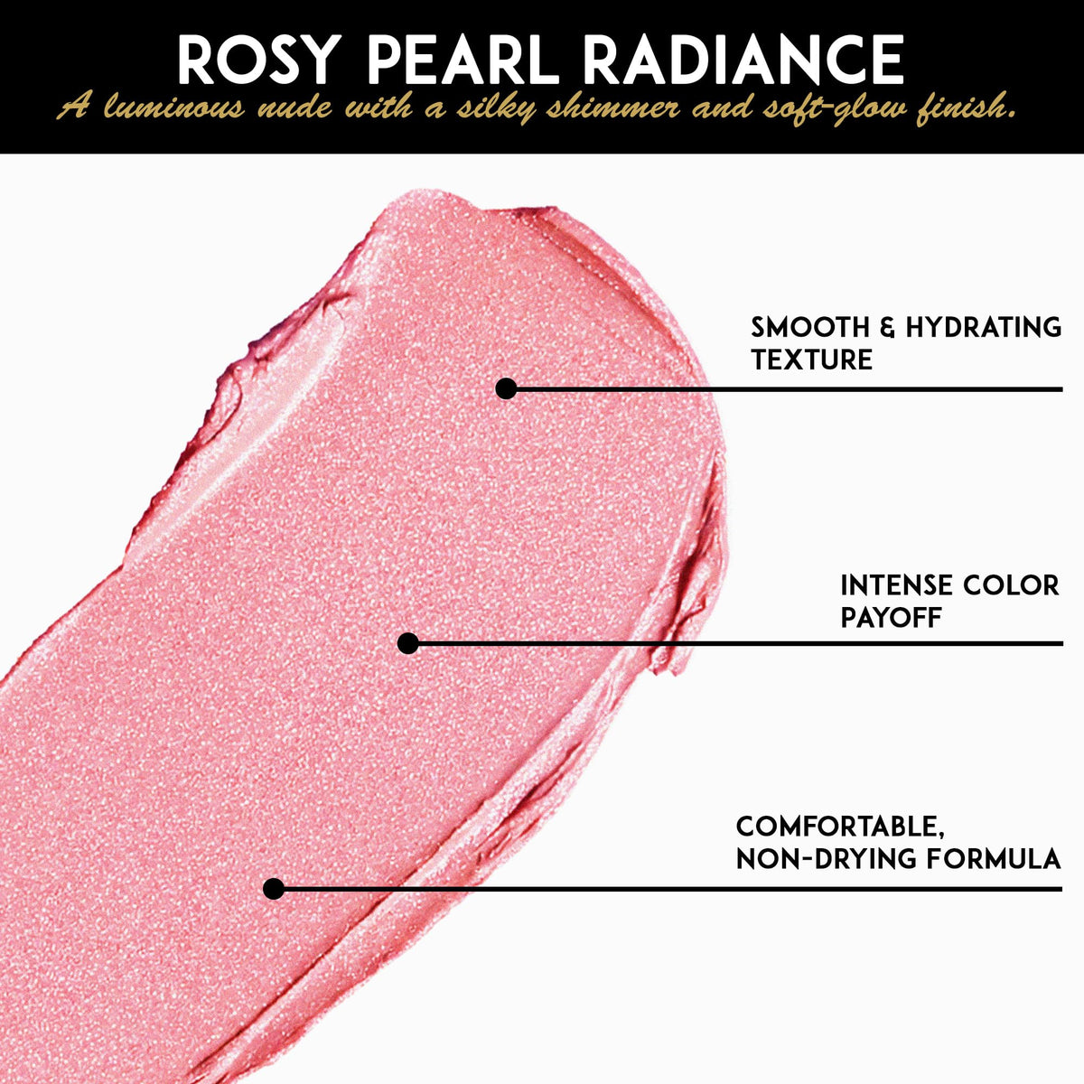 L’Paige texture shot highlighting creamy formula and moisturizing look