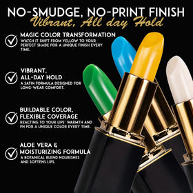 L'Paige yellow swatch on arm starting hue, demonstrates color-change potential