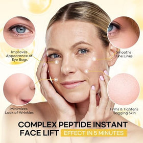 LPH LAB applying cream to laugh lines for visible temporary tightening