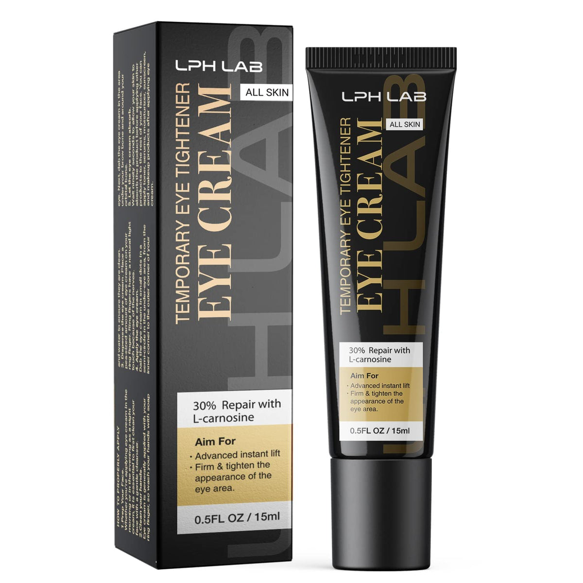 LPH LAB front packaging showing product and branding for instant firming