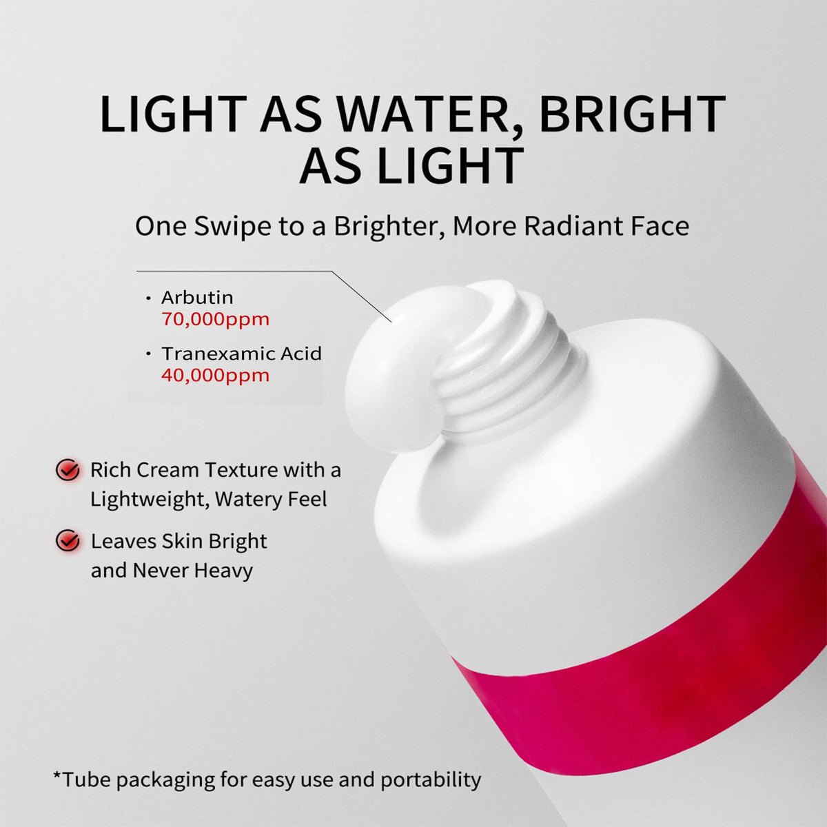 LRUSEIFE cream beside serums in routine, showing layering compatibility benefit
