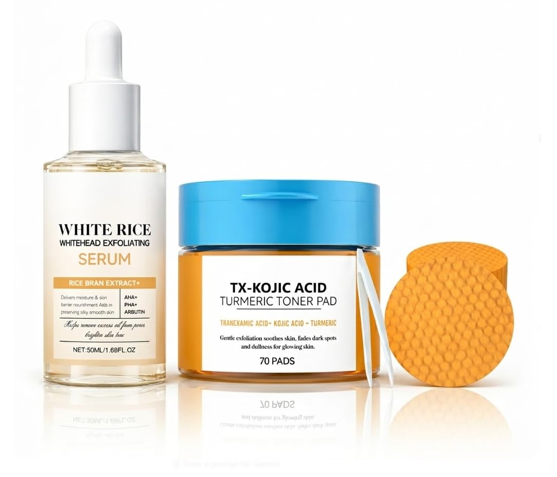 LTNOVAAY front packaging showing the 2-step exfoliating set and clear benefits