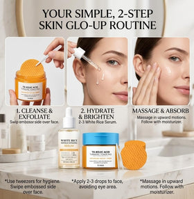 LTNOVAAY label close-up highlighting kojic acid and tranexamic acid benefits