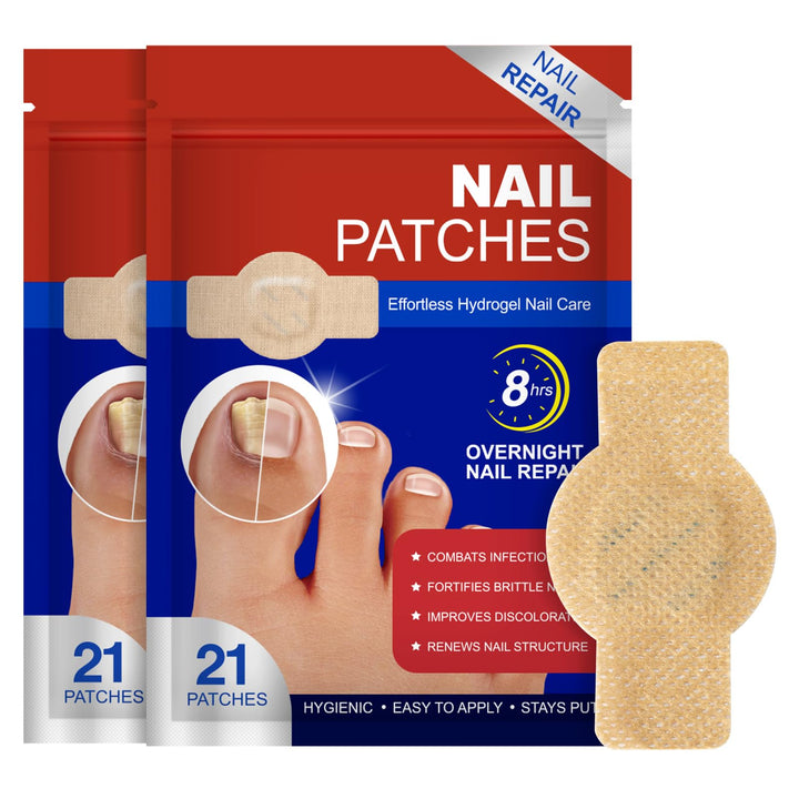 LTQXGT front packaging showing kit and 21 patches for better nail appearance