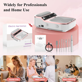 LUBEJR in home salon setup showing cordless convenience and tidy workspace