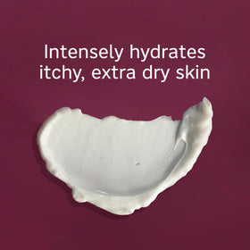 Lubriderm applied to forearm demonstrating even coverage and visible hydration